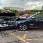 Passageira de carro de aplicativo fica em estado grave após acidente em Campo Grande