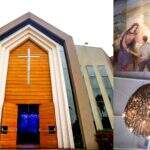 Única igreja universitária de MS impressiona com ‘pinturas em 3D’ e lustres que imitam tuiuiús