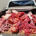 Abate clandestino: força-tarefa encontra 1,5 tonelada de carne imprópria em mercados de MS