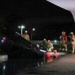 Carro cai em espelho d’água do Palácio do Planalto, em Brasília