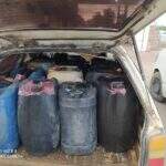 Dois bolivianos são presos por contrabando de 1,2 mil litros de diesel na fronteira