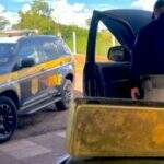 PRF apreende barra de ouro avaliada em R$ 320 mil e motorista de caminhonete vai preso