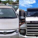 Últimos dias: Senad leiloa Gol, Civic e Caminhão Scania com lances a partir de R$ 1 mil