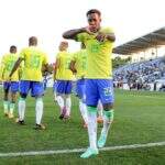 Seleção brasileira sub-20 goleia Usbequistão com show do palmeirense Kevin