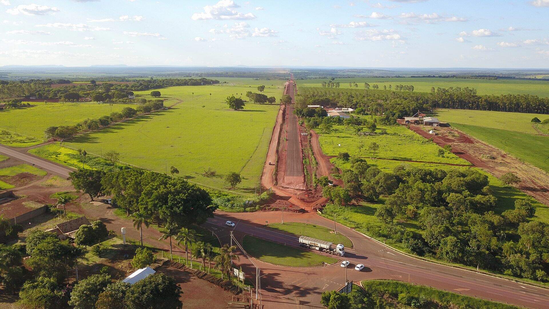 Com duas frentes de trabalho, obra em rodovia de Terenos deve terminar em julho