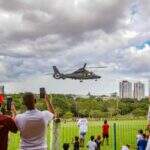 Tarde no parque tem helicóptero e exposição de blindados na Capital