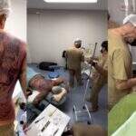 Homem gasta R$ 35 mil e fica 13 horas sedado para cobrir tatuagem sem dor em Campo Grande