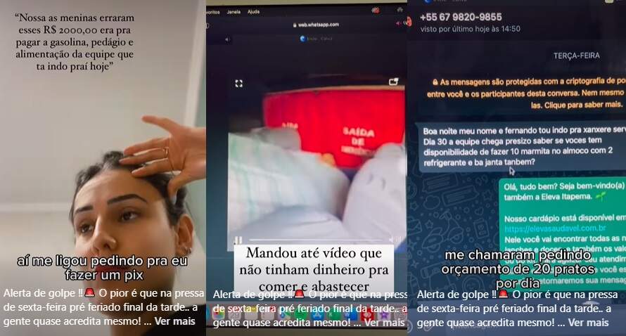 Vídeo com relato está bombando e já ultrapassou 1 milhão de visualizações só no Instagram - (Fotos: Reprodução) golpista