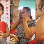 VÍDEO: Mãe de Marília, dona Ruth chora com apresentação escolar de Leozinho para o dia das mães