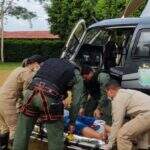 Vítima de picada de cobra é resgatada em atendimento aéreo no Pantanal