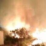 VÍDEO: Bombeiros são acionados para incêndio ao lado de condomínio na Vila Margarida