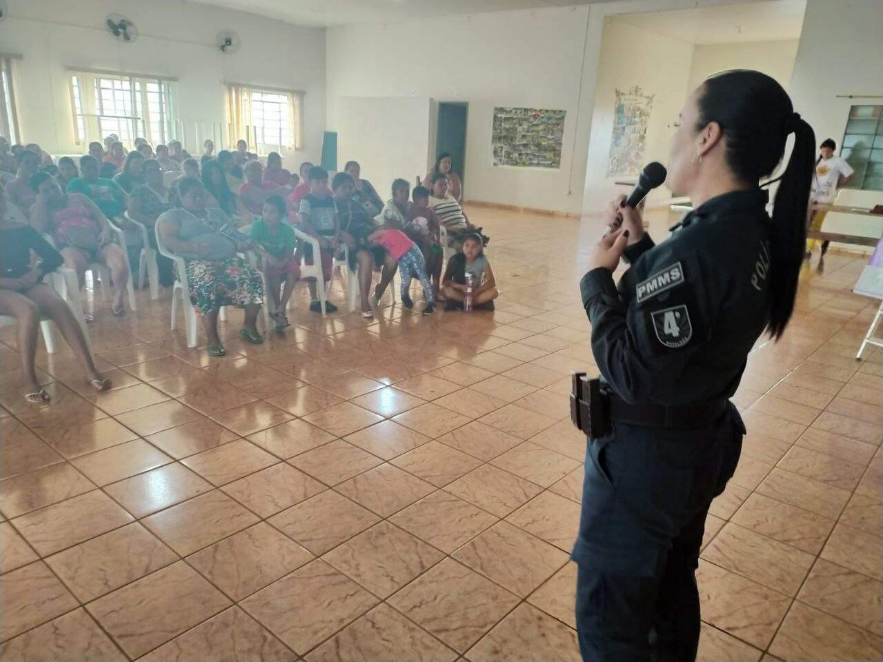 Polícia Militar realiza palestra contra abuso e a exploração infantil em Aral Moreira