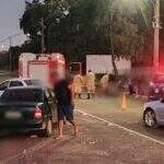 Motociclista é atingido após carro desviar de caminhão em acidente na Gury Marques