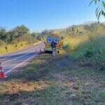 Ciclista é encontrado morto caído às margens da BR-163 em Caarapó