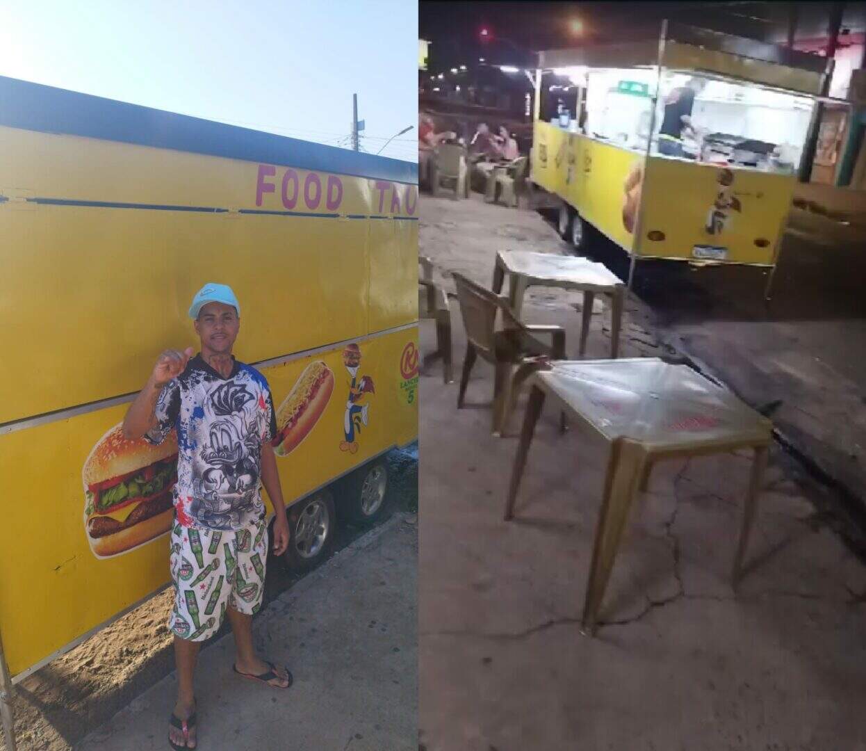 Willian diz que lanchonete é seu sonho - (Fotos: Arquivo Pessoal)