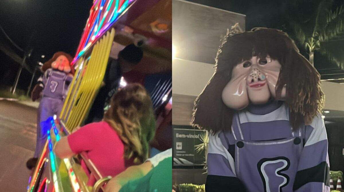 fofão carreta mãe mostrar o dedo